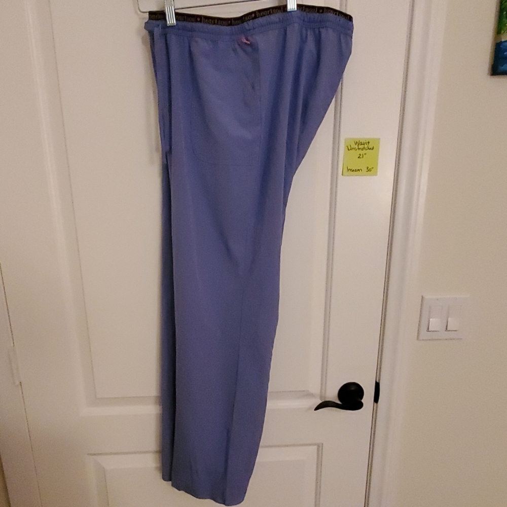 CLEARANCE. Heart & Soul ceil blue scrub pants XL